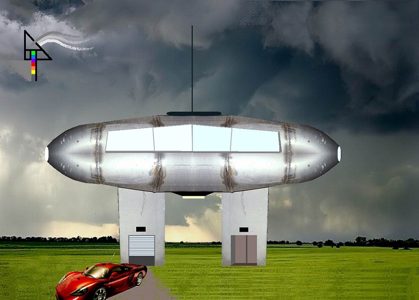 architektonické projekty (2) - Vila Zeppelin (verze 2a)